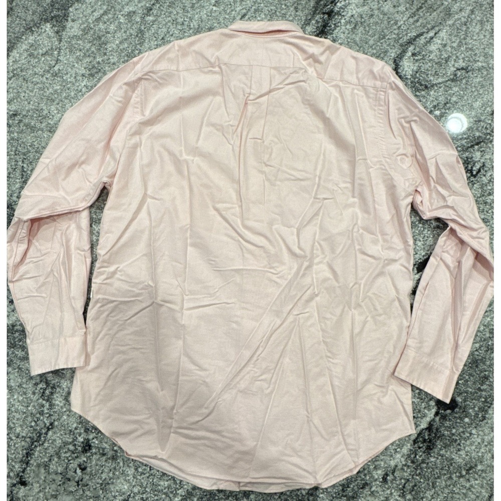 Ralph Lauren Shirt Mens XLT Tall Pink Classic Fit Long Sleeve Colored Horse #824 - Picture 12 of 12
